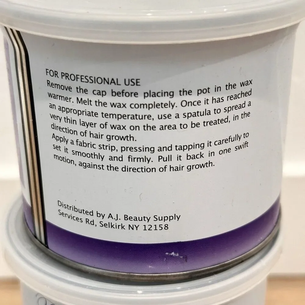 Lot 3 Bella Perfetta Depilatory Wax Lavender 400ml 14oz Professional Italy
